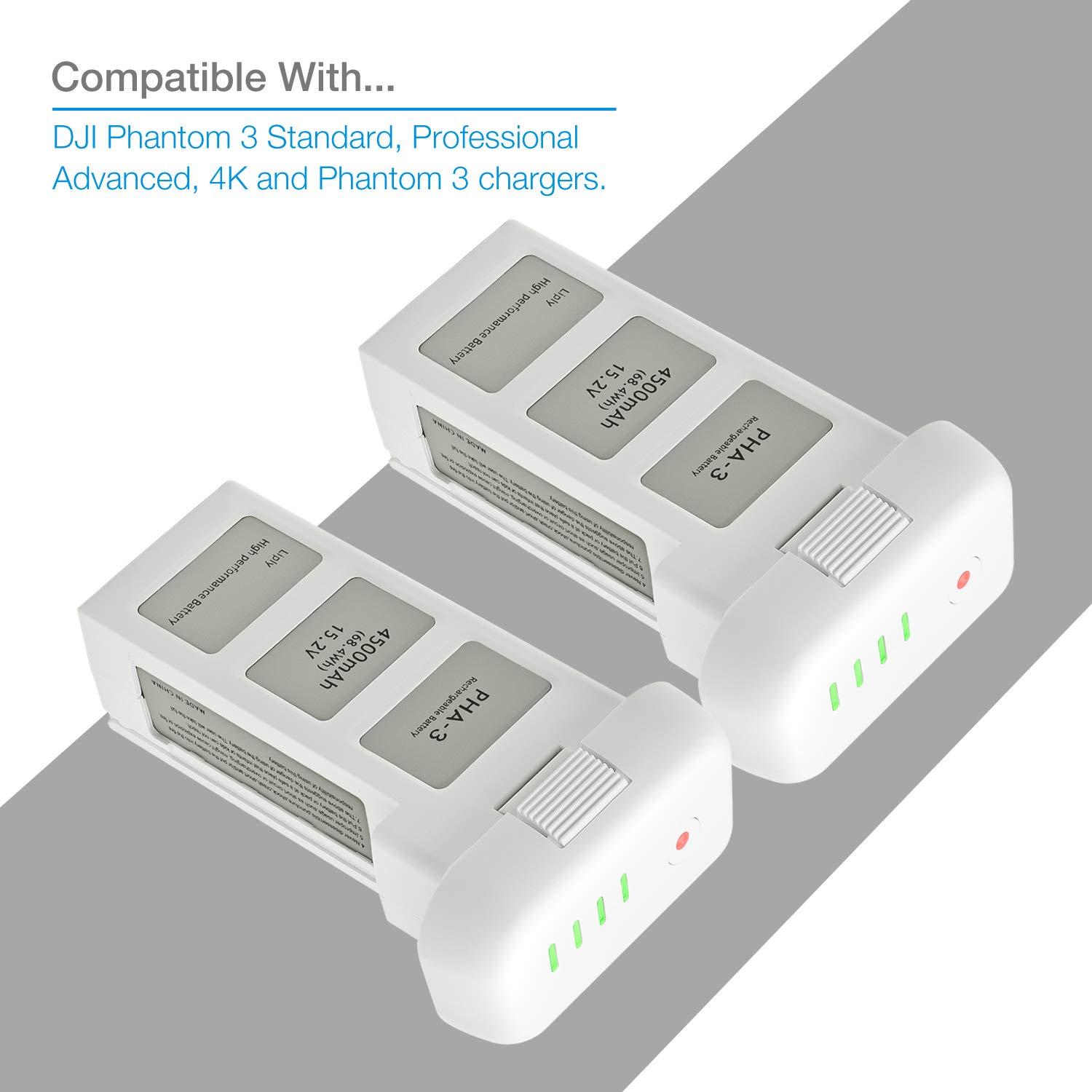 Amazon.com: ExpertPower 2-Pack 15.2 V 4500mAh Intelligent